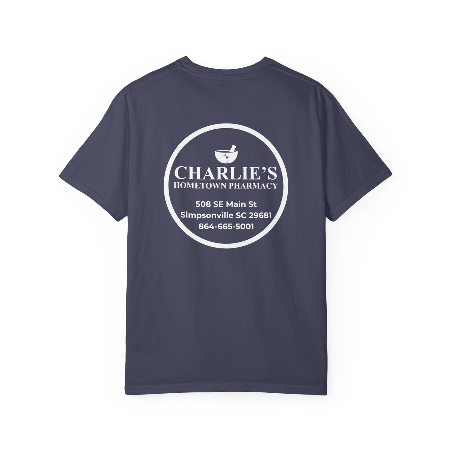 Pharmacy Logo T-Shirt — Charlie’s Hometown Pharmacy Logo Tee