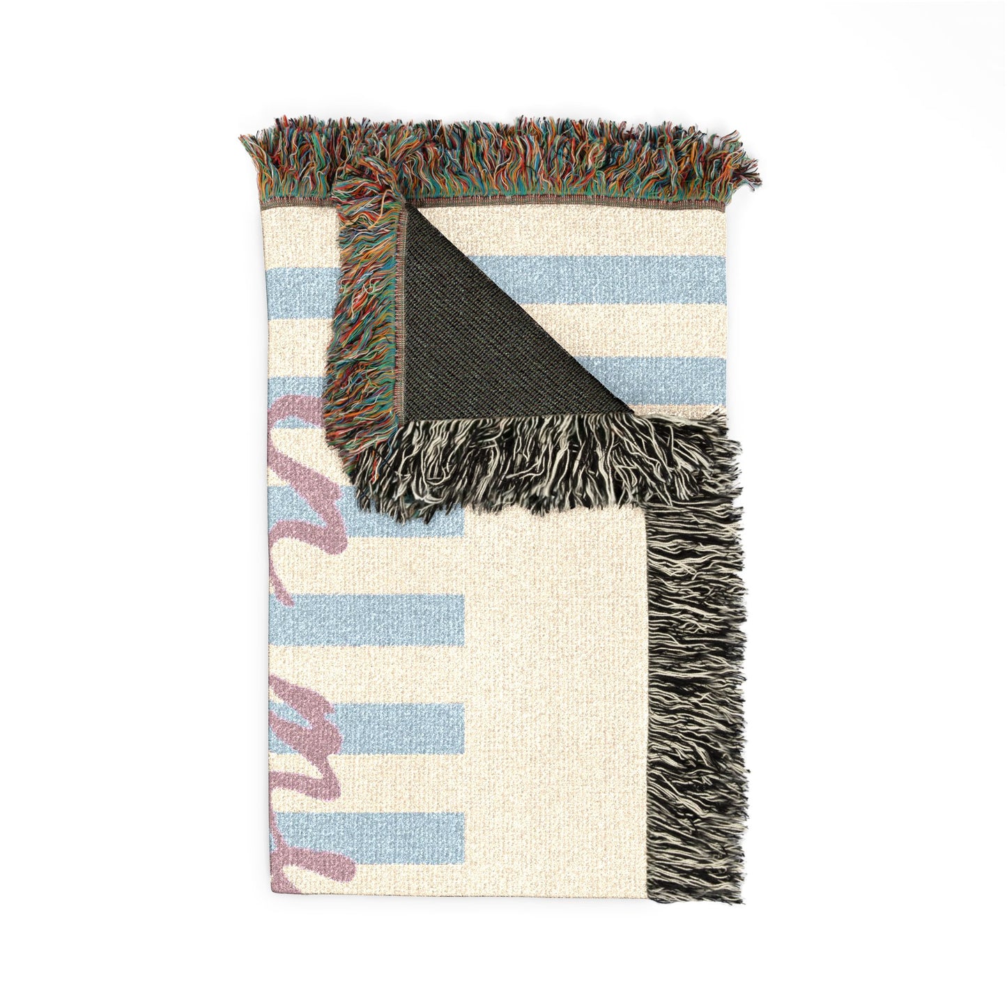 Woven Blanket — 'In My Strong Cheese Mama Era' Cozy Throw for Mother Gift