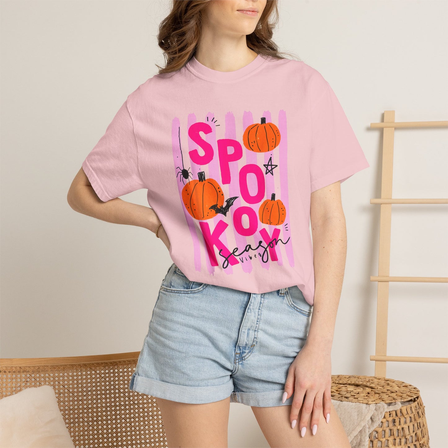Spooky Season Vibes Pumpkin Tee