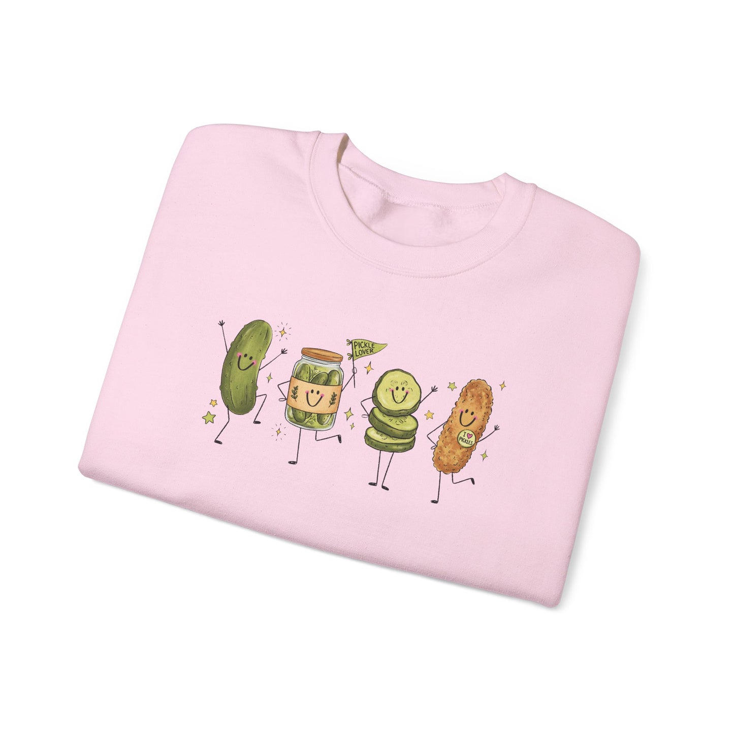Pickle Friends Crewneck Sweatshirt — Pickle Lover Graphic
