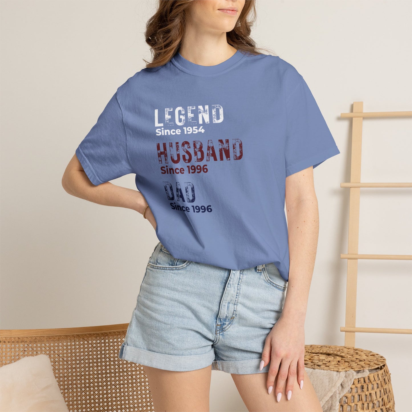 CUSTOM Legend, Husband, Dad T-Shirt — Vintage Tribute Tee