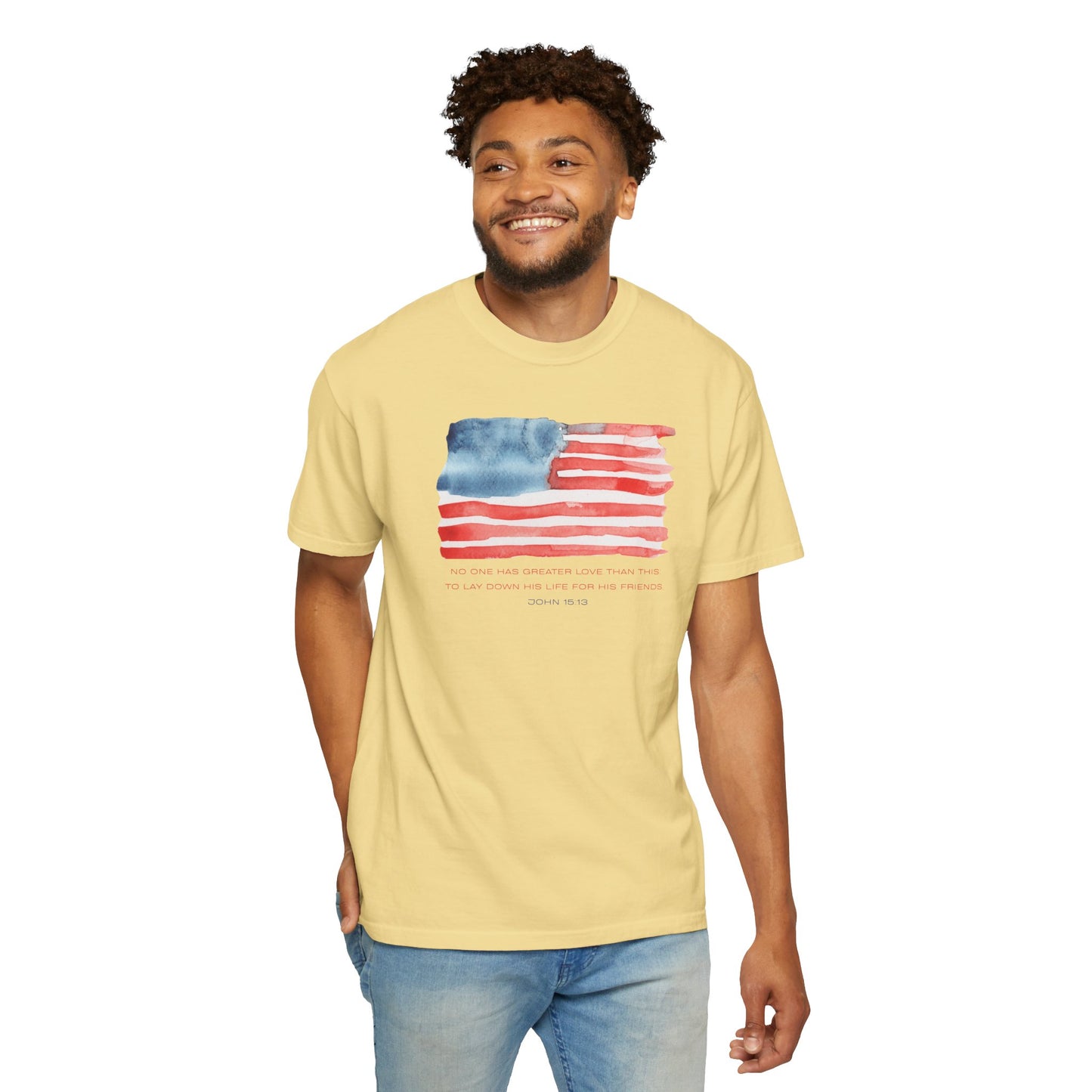 American Watercolor Flag T-Shirt