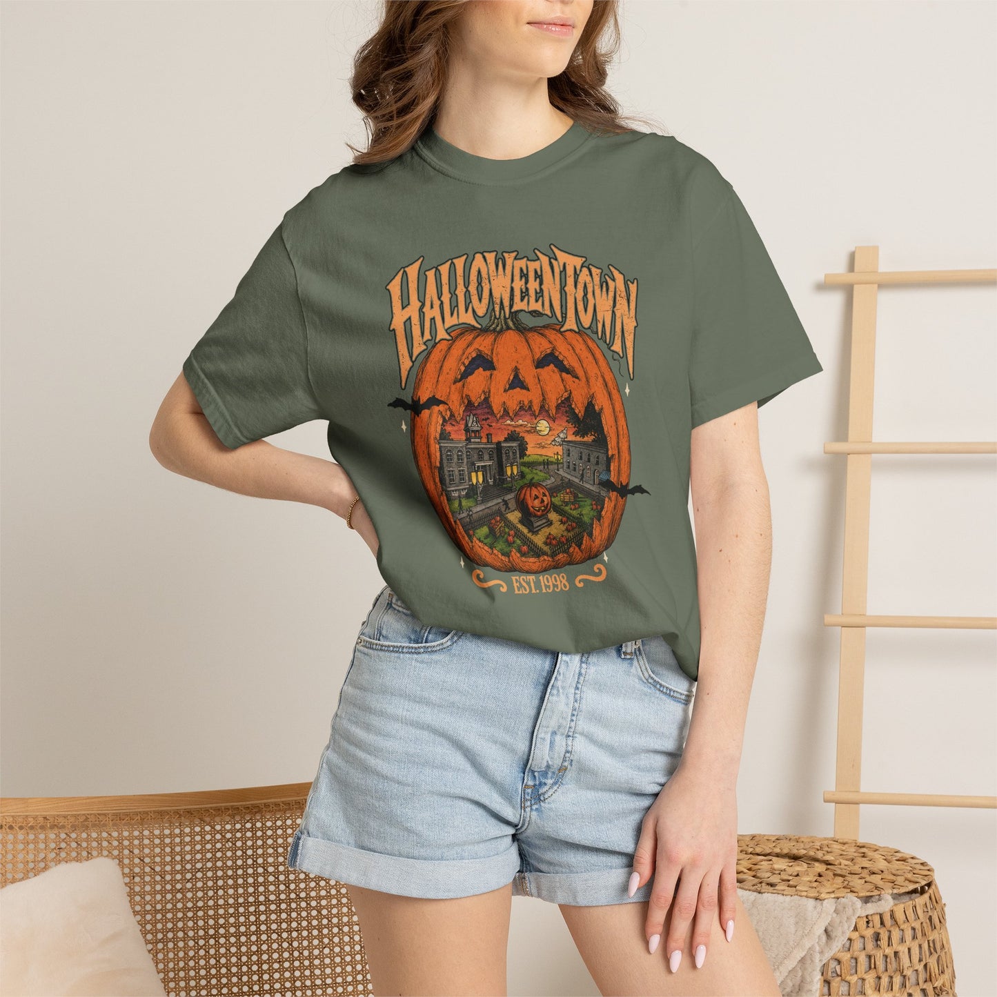 Halloween Town Pumpkin Graphic T-Shirt