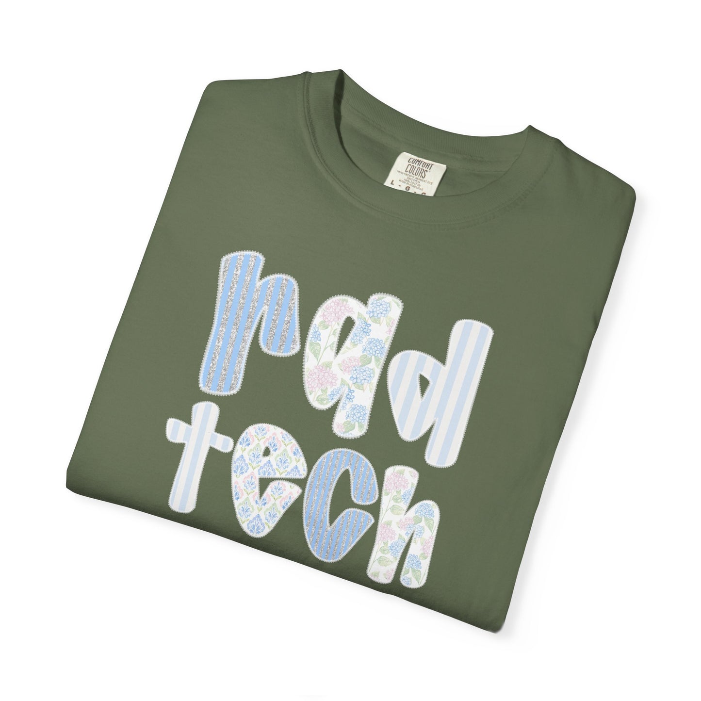 Rad Tech T-Shirt — Retro Floral 'rad tech' Graphic Tee for Radiologic Technologists