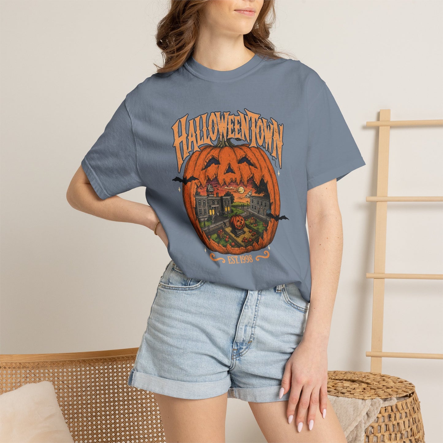 Halloween Town Pumpkin Graphic T-Shirt