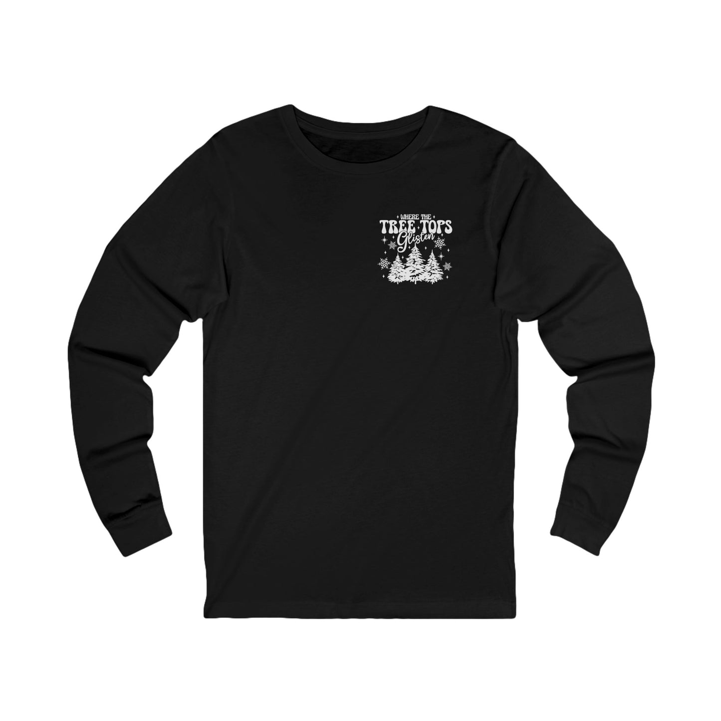 Where Treetops Glisten Long-sleeve Tee (White Design)