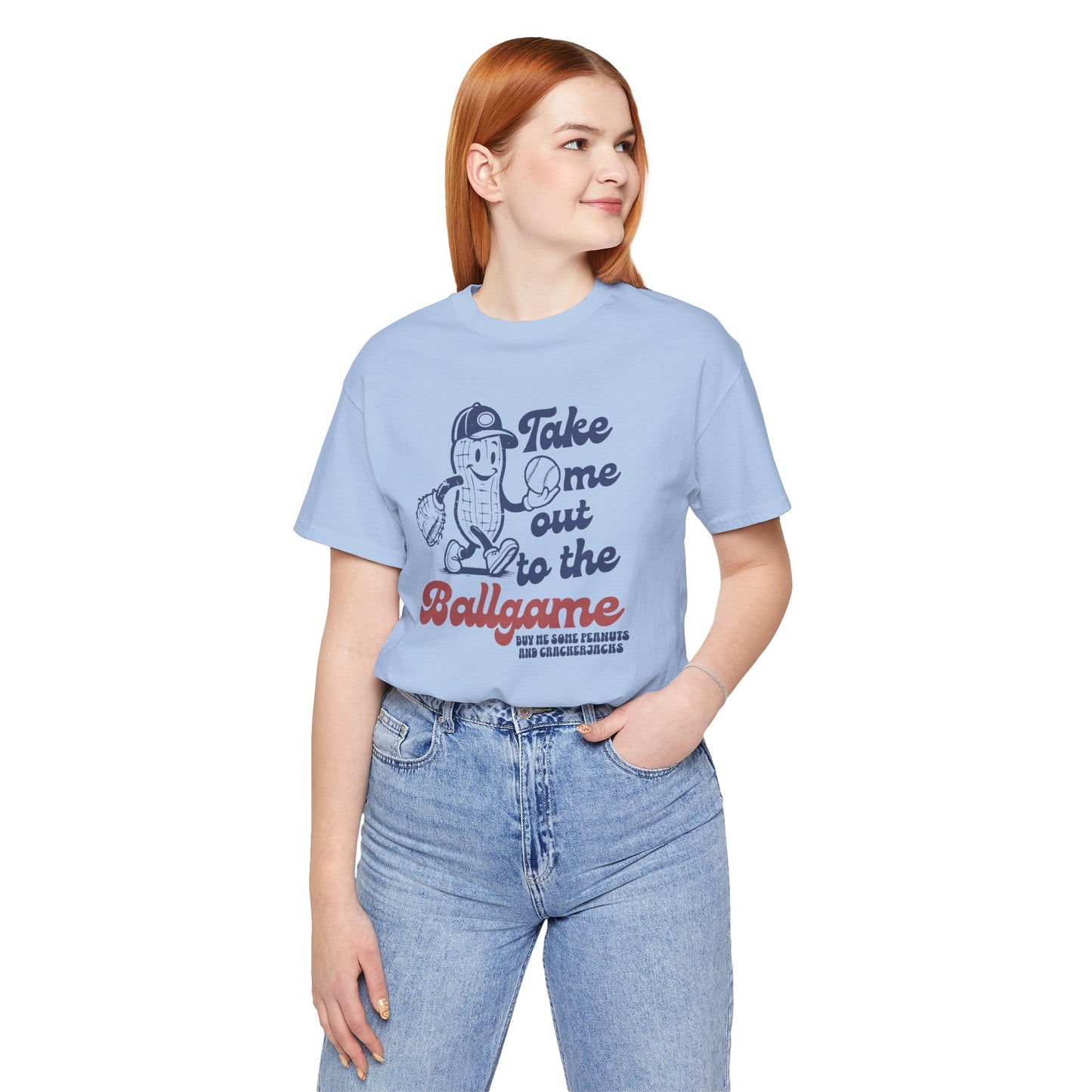 Baseball Tee — "Take Me Out to the Ballgame" Vintage Mascot T-Shirt