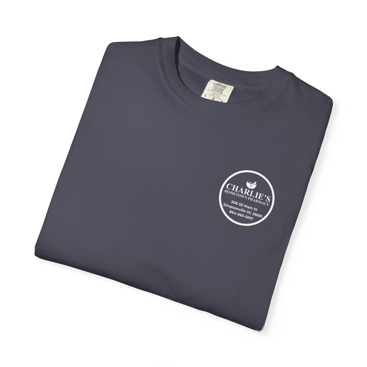Pharmacy Logo T-Shirt — Charlie’s Hometown Pharmacy Logo Tee
