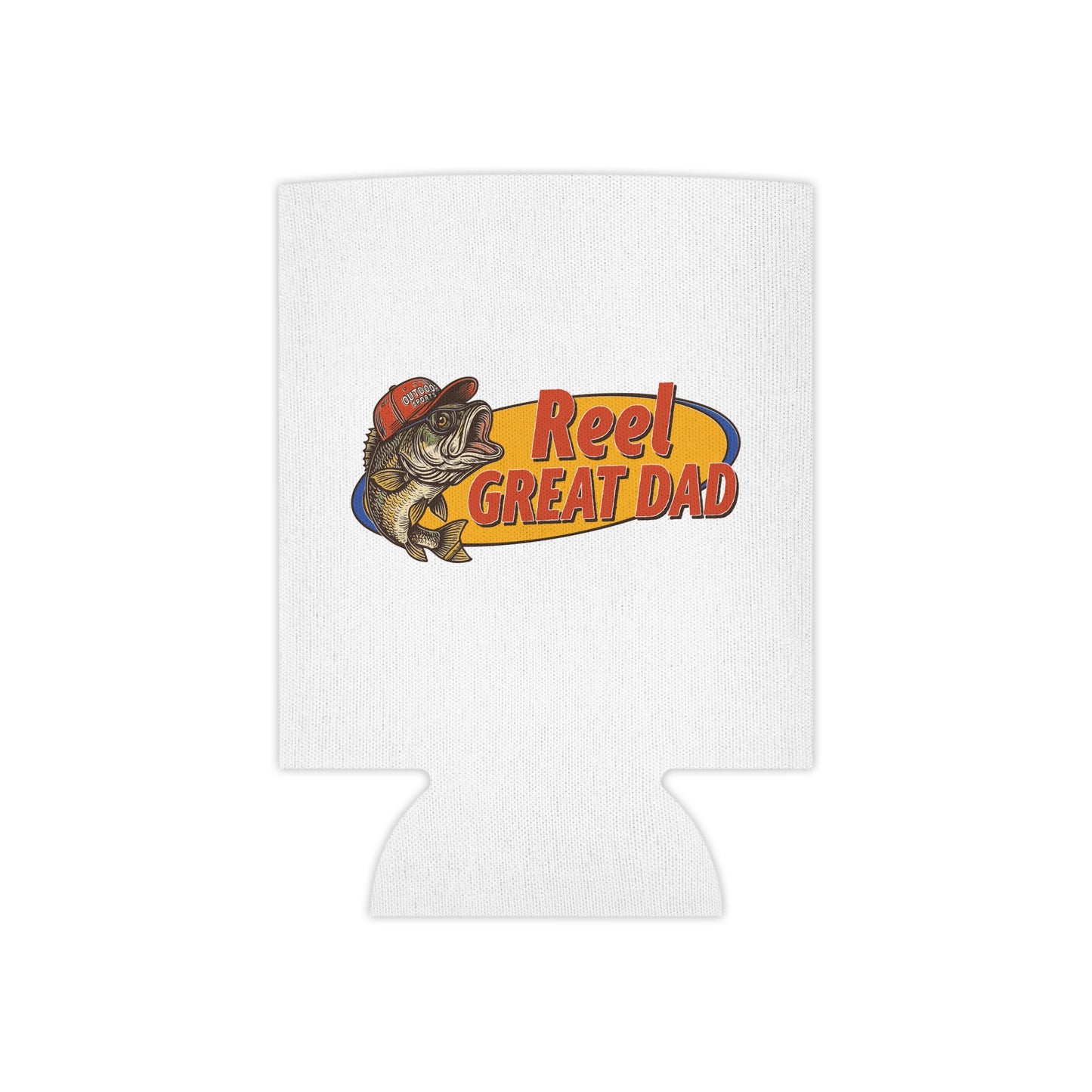 Can Cooler — "Reel Great Dad" Fishing Dad Can Cooler, Father's Day Gift