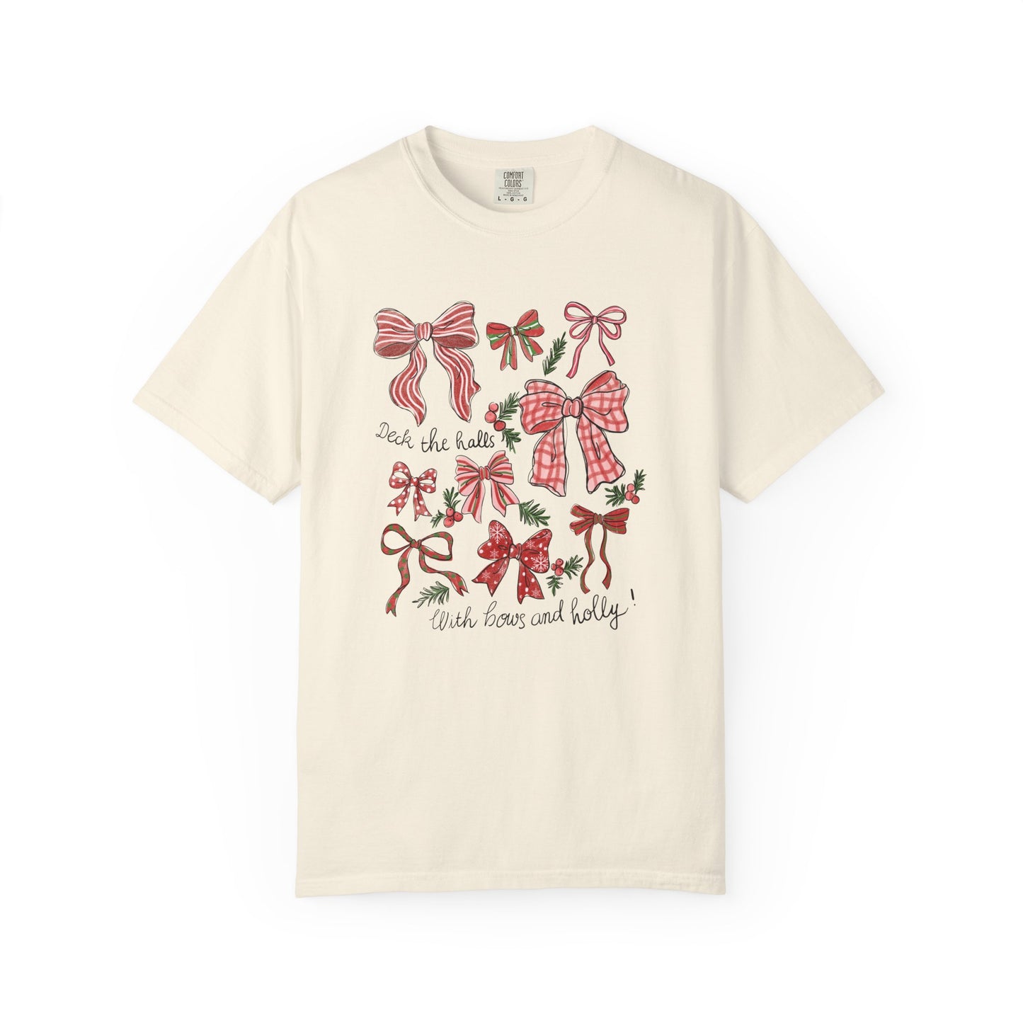 Bows & Holly Comfort Colors T-shirt