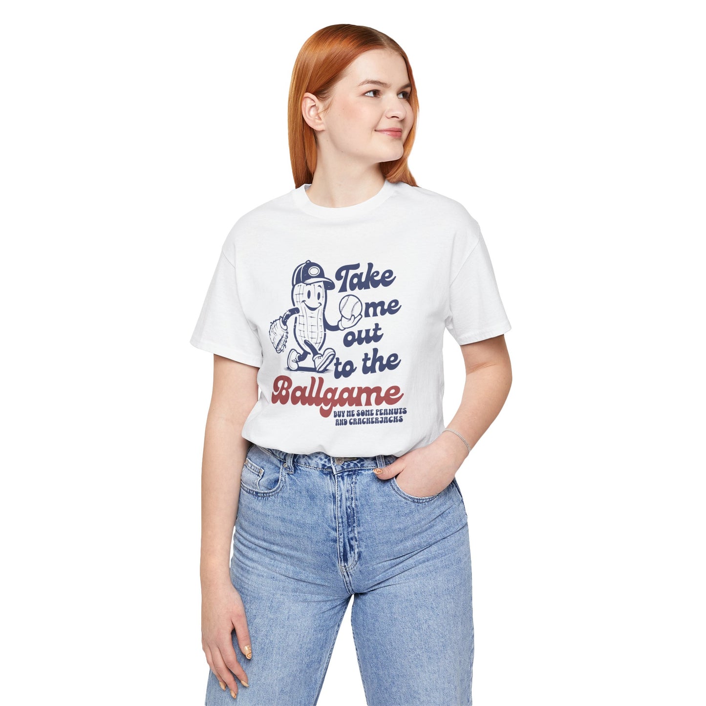 Baseball Tee — "Take Me Out to the Ballgame" Vintage Mascot T-Shirt