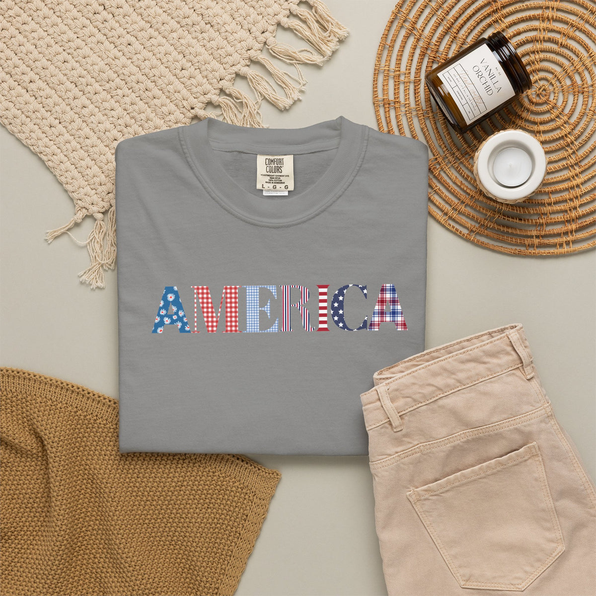 America Patriotic T-Shirt — Stars & Stripes Graphic Tee