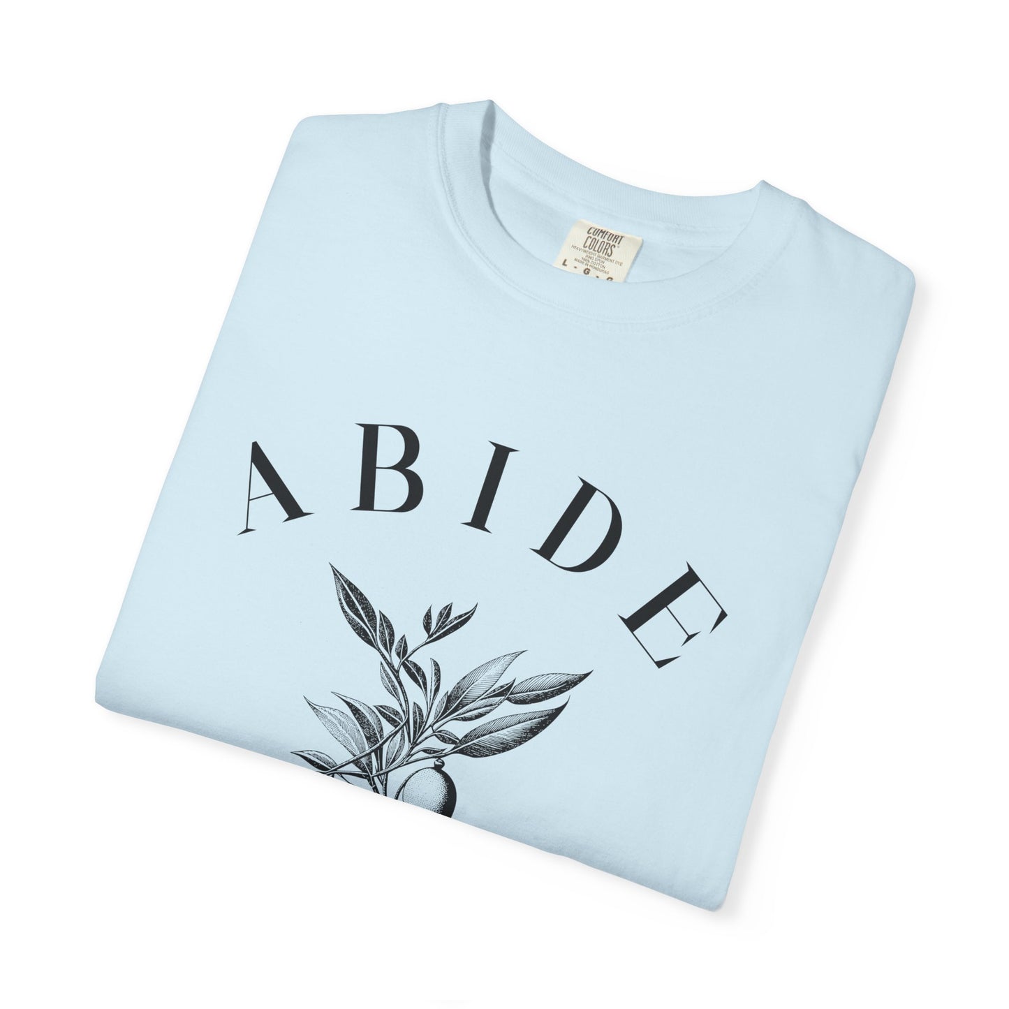 Abide Floral Tee — John 15 Inspirational T-Shirt