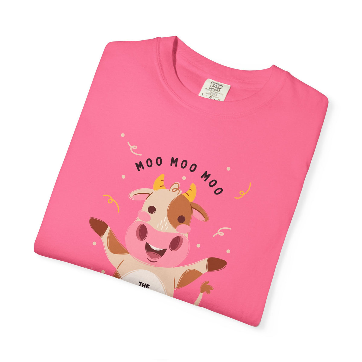 Mighty Moo Cow Graphic T-Shirt — Cute Farm Animal Tee