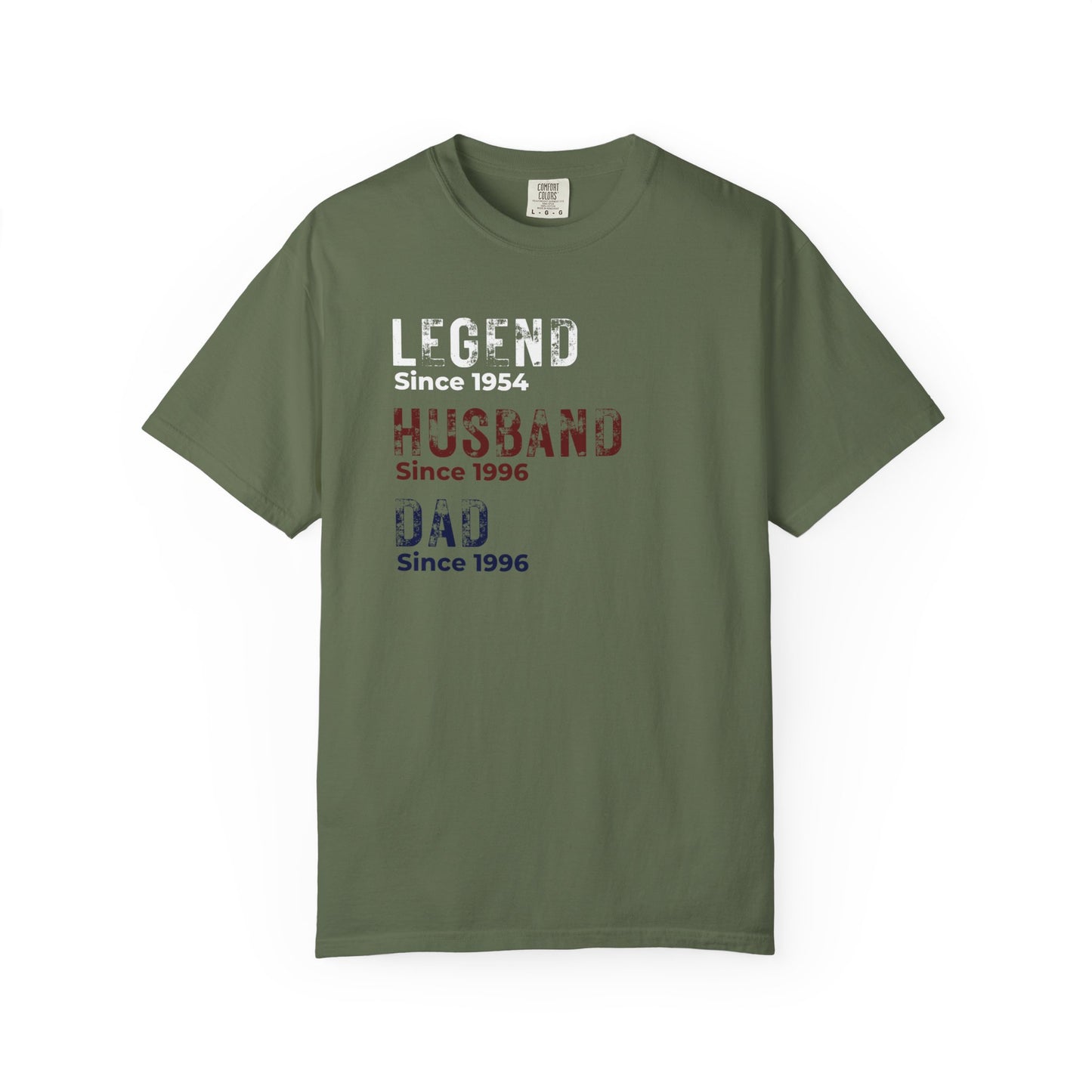 CUSTOM Legend, Husband, Dad T-Shirt — Vintage Tribute Tee