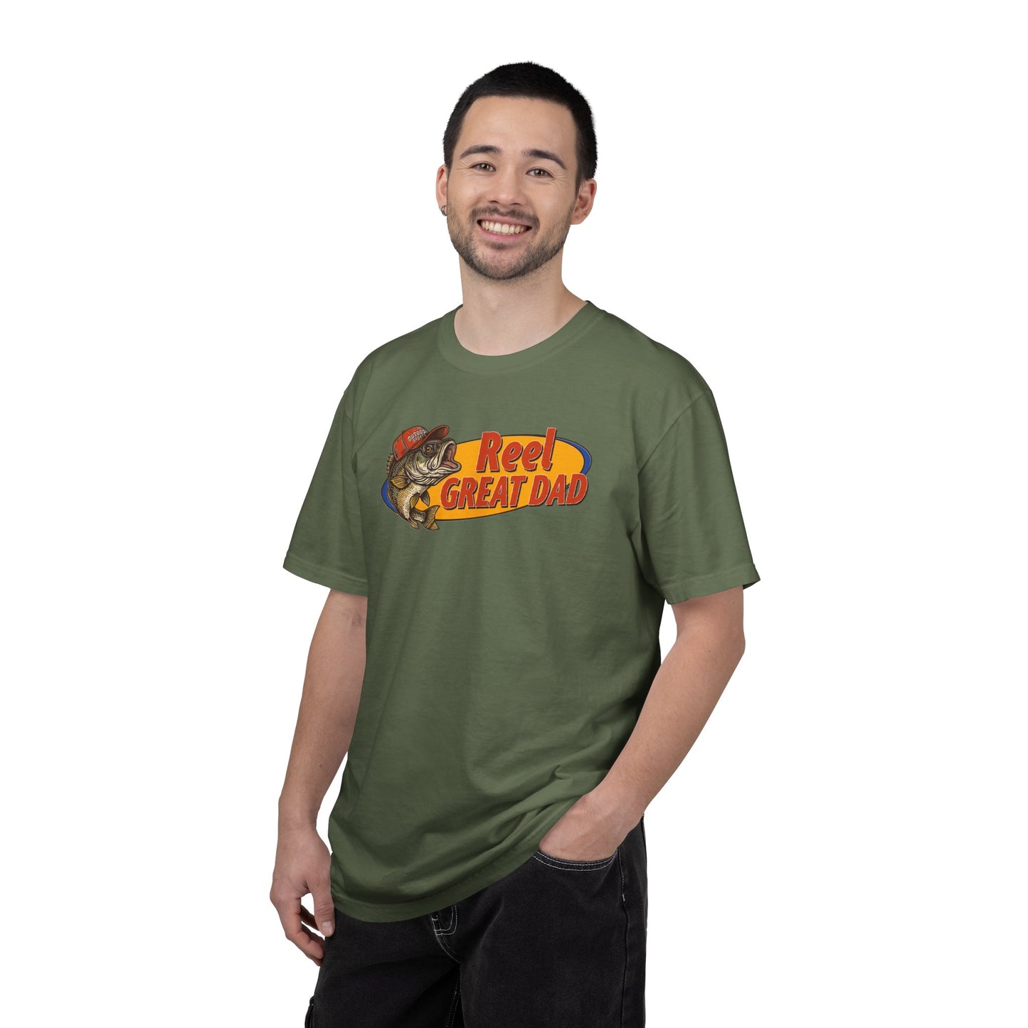 Reel Great Dad T-Shirt – Fishing Dad Graphic Tee