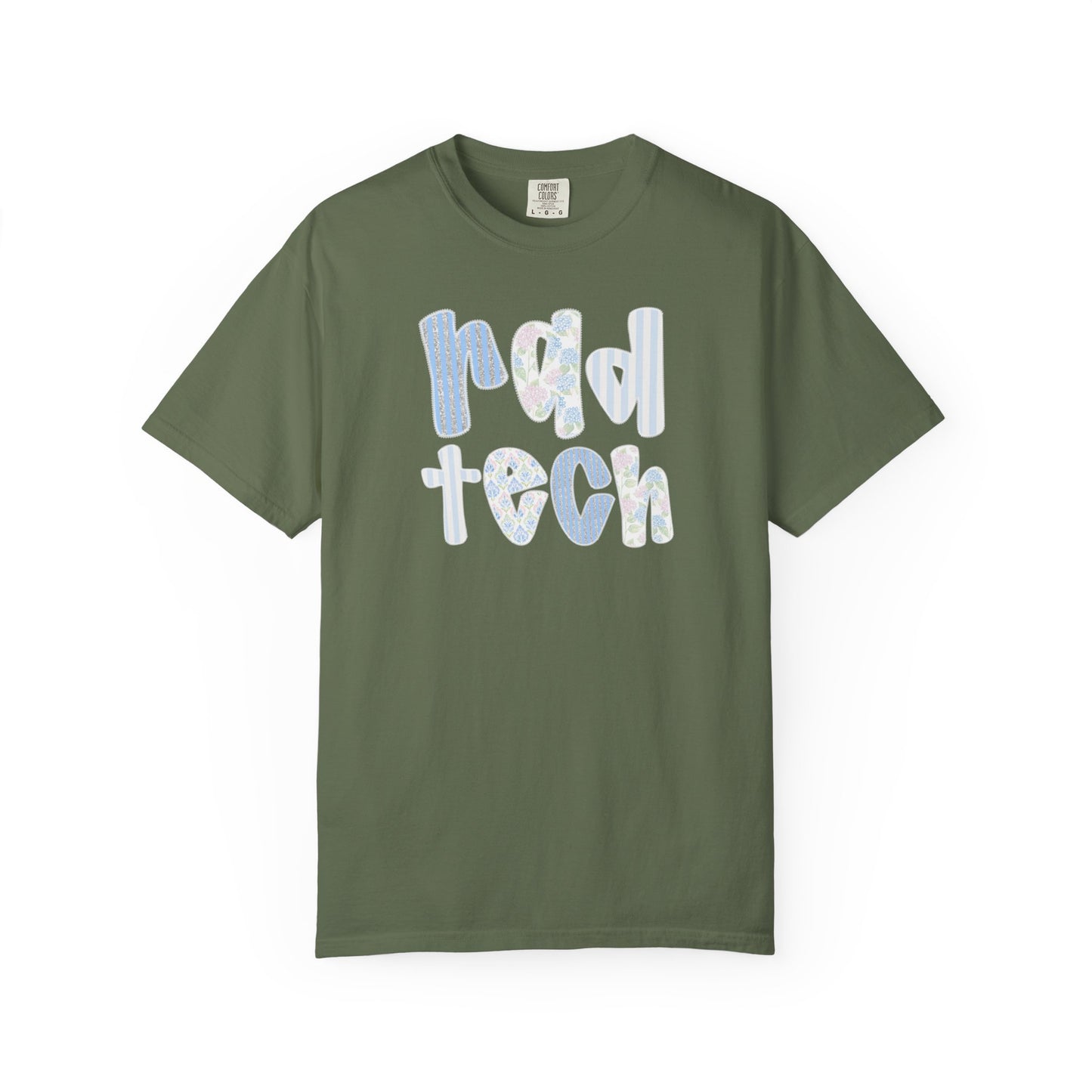 Rad Tech T-Shirt — Retro Floral 'rad tech' Graphic Tee for Radiologic Technologists