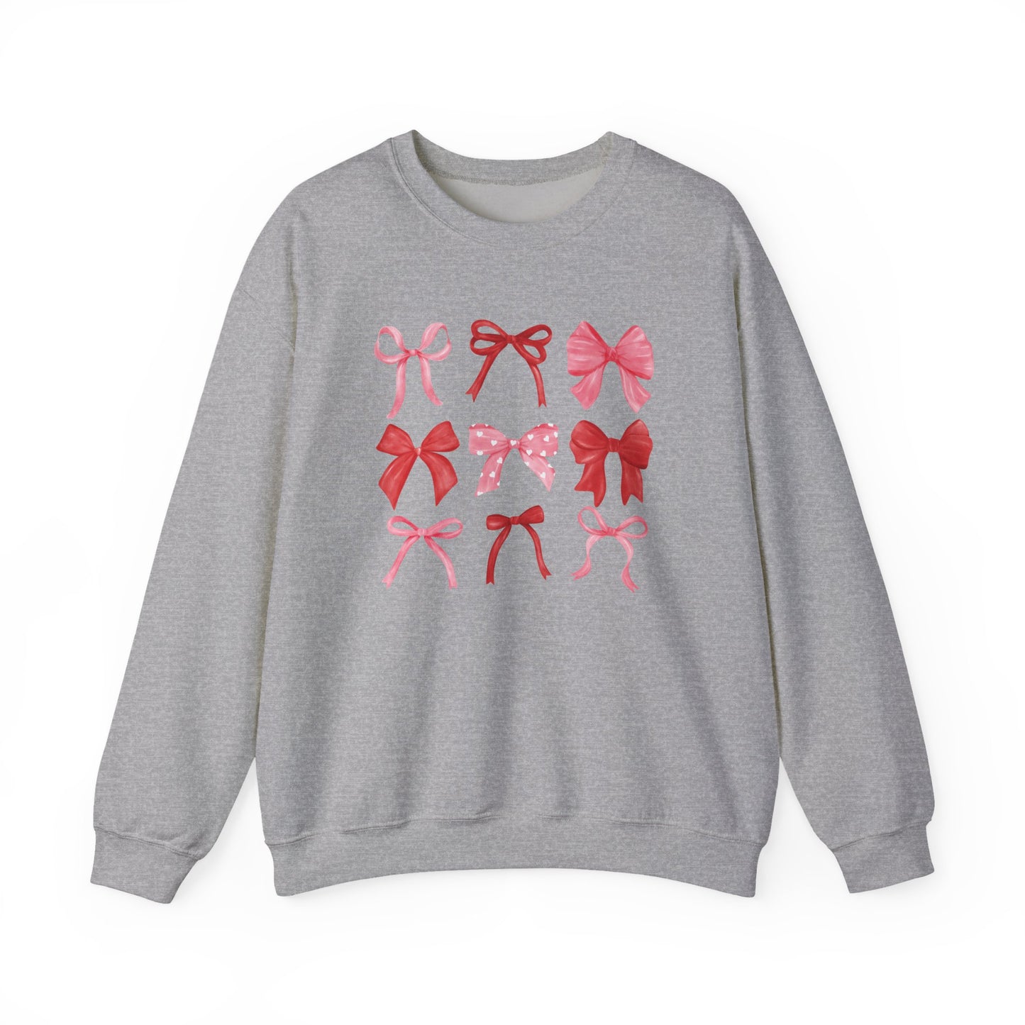 Bow Pattern Crewneck Sweatshirt
