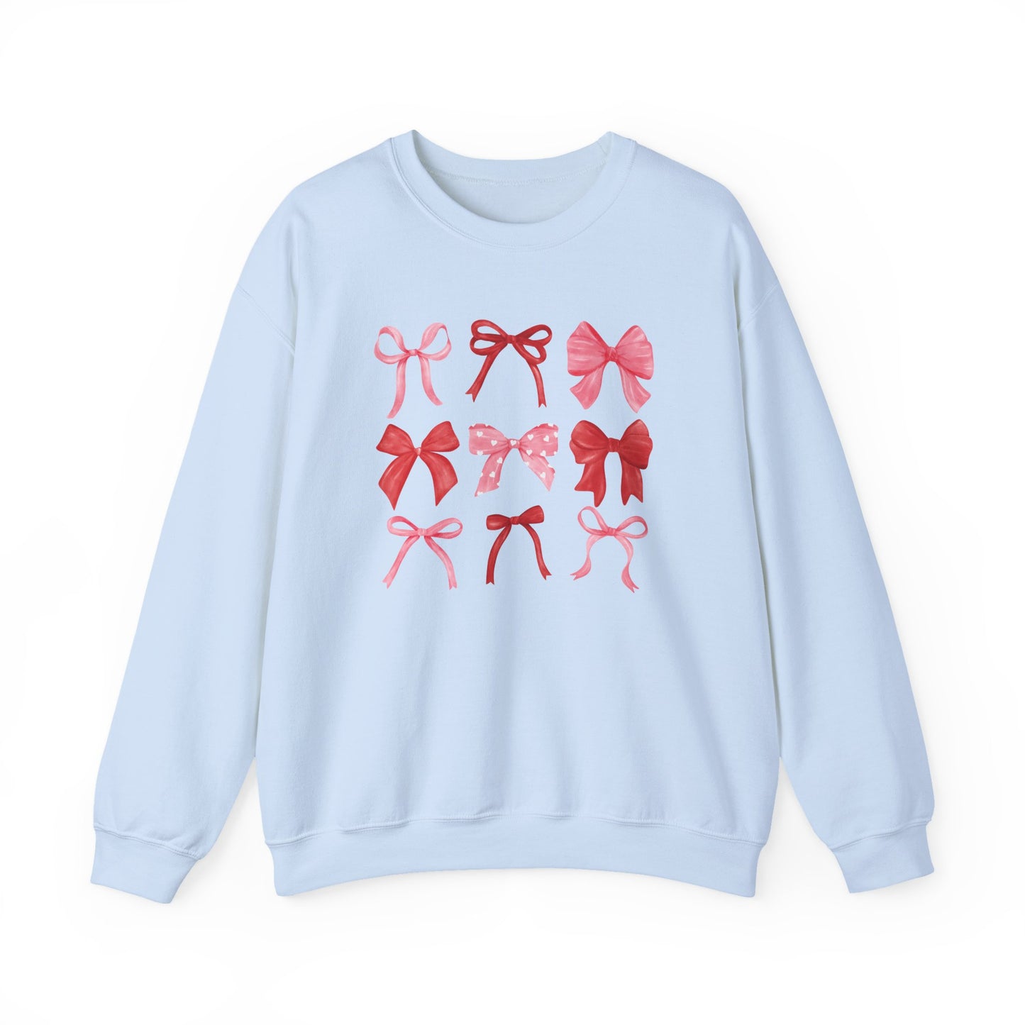 Bow Pattern Crewneck Sweatshirt