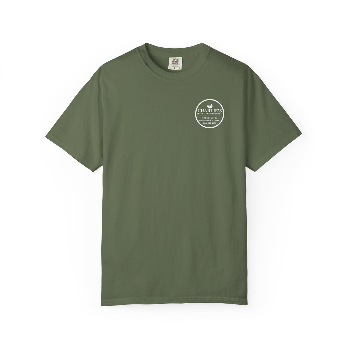 Pharmacy Logo T-Shirt — Charlie’s Hometown Pharmacy Logo Tee