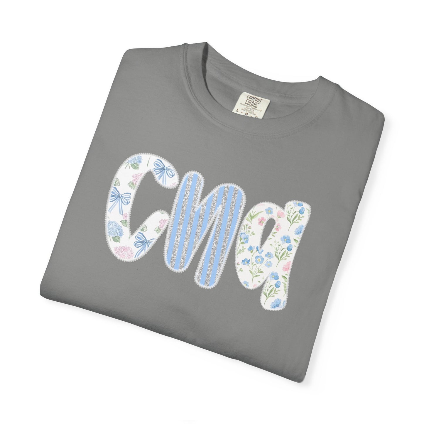 CNA Floral Script T-Shirt — Nurse Appreciation Gift
