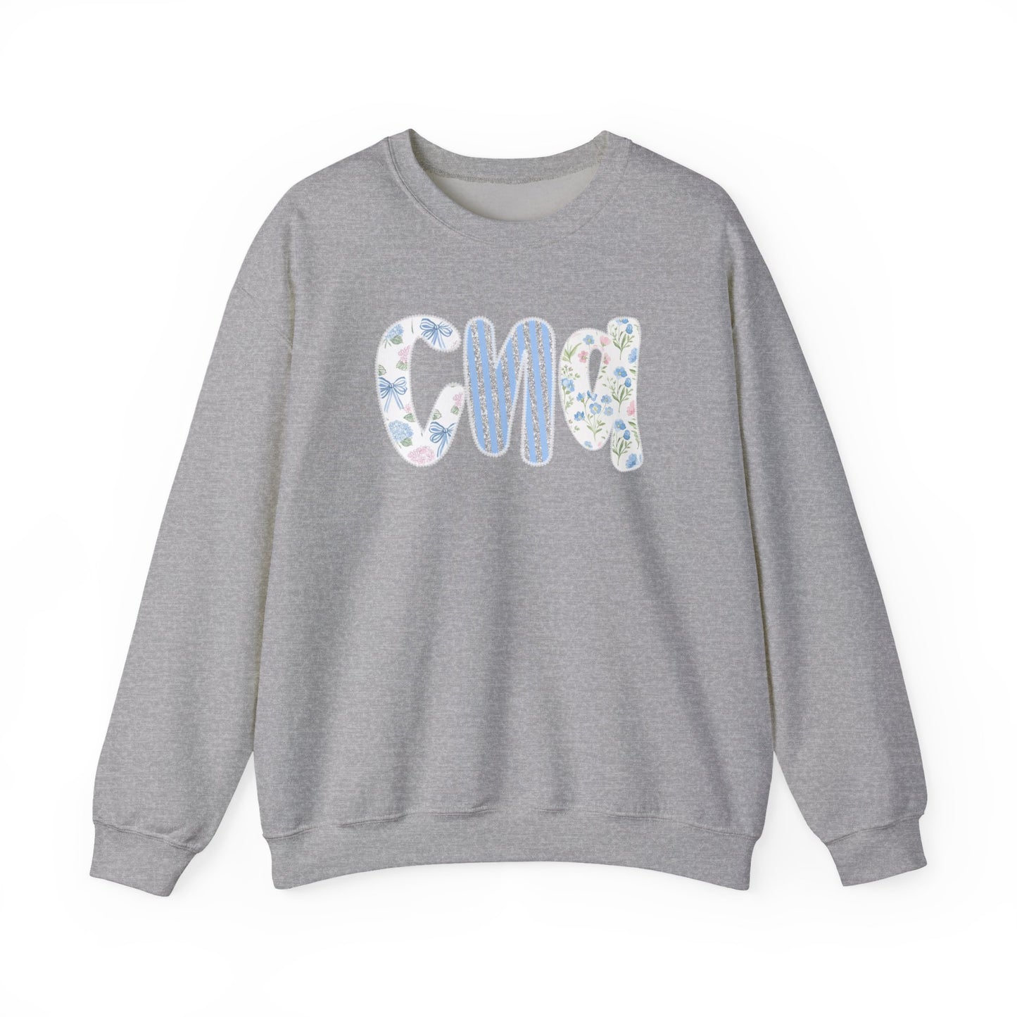Floral CNA Crewneck Sweatshirt – Pastel Nurse Appreciation Pullover