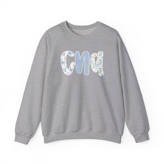 Floral CNA Crewneck Sweatshirt – Pastel Nurse Appreciation Pullover