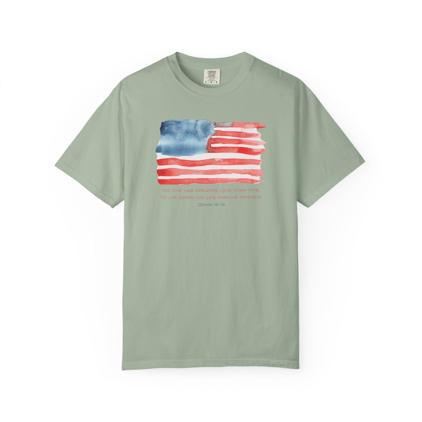 American Watercolor Flag T-Shirt