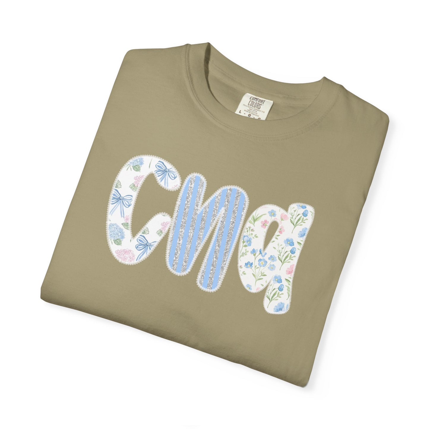 CNA Floral Script T-Shirt — Nurse Appreciation Gift