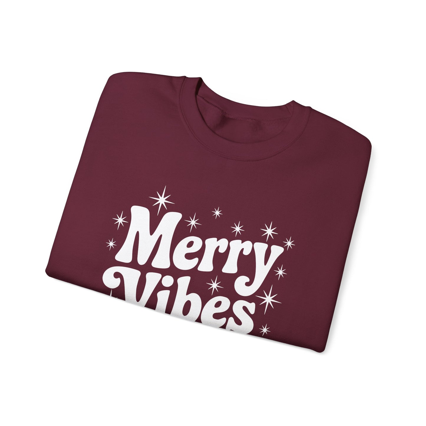 Merry Vibes Christmas Crewneck Sweatshirt