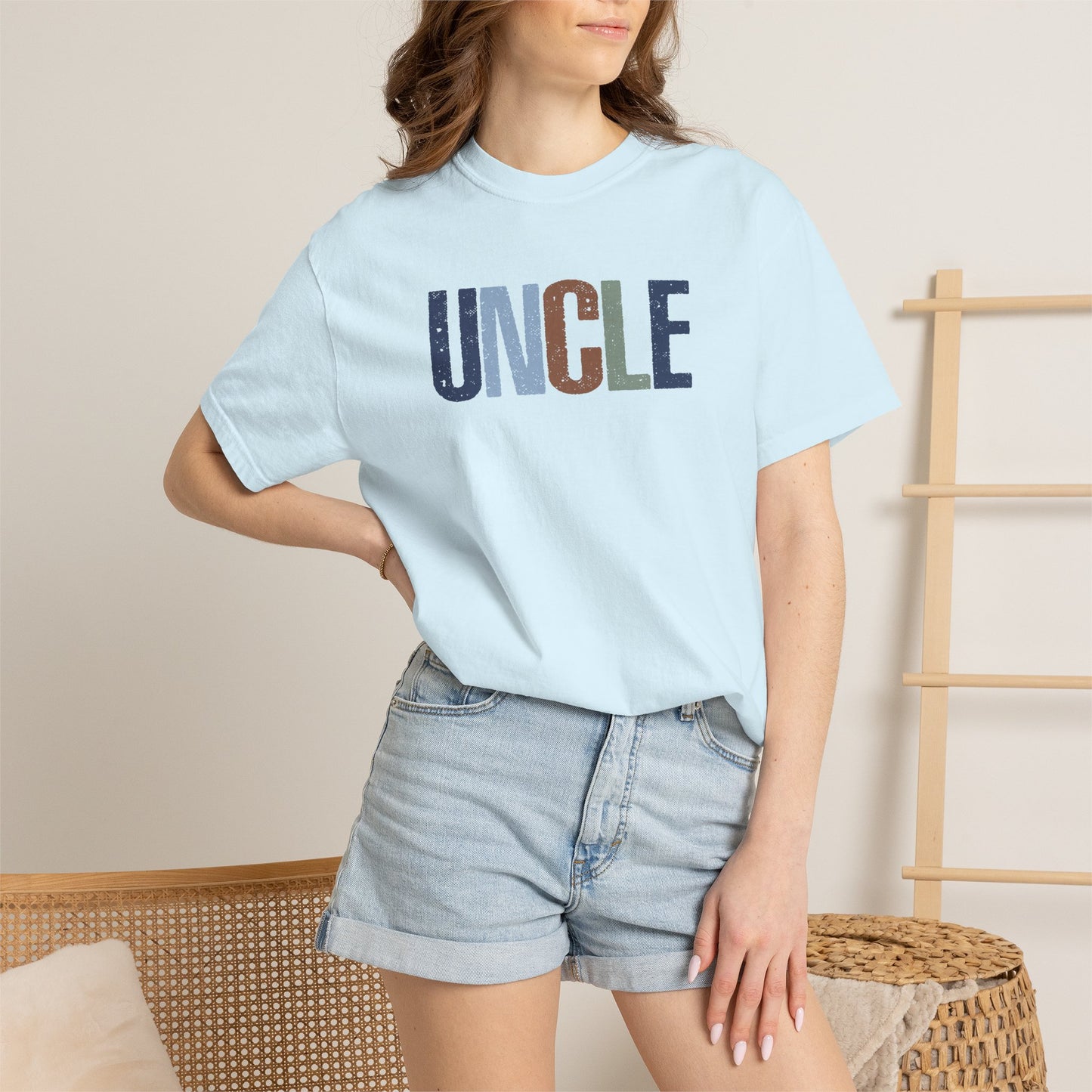 Uncle Graphic T-Shirt — Vintage Americana Lettering Tee for Dads & Family Gifts