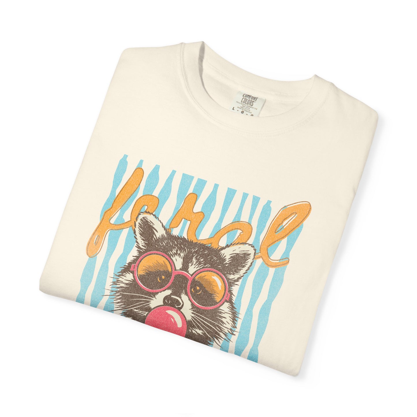 Raccoon Bubblegum Tee — Vintage Sunglasses Graphic T-Shirt