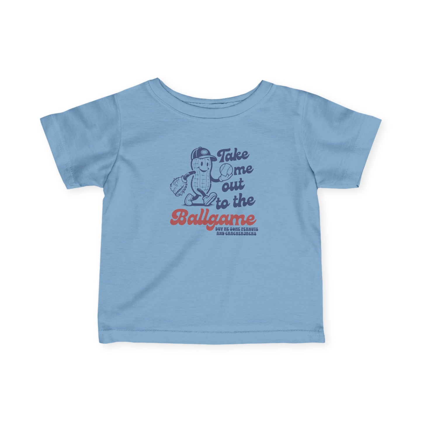 Infant Tee – "Take Me Out to the Ballgame" Vintage Baseball Bodysuit