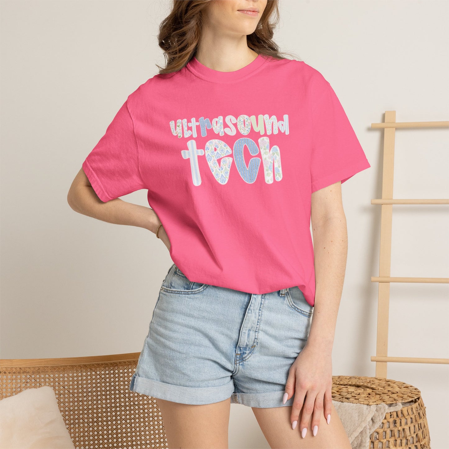 Ultrasound Tech T-Shirt — Cute Pastel Medical Sonographer Tee