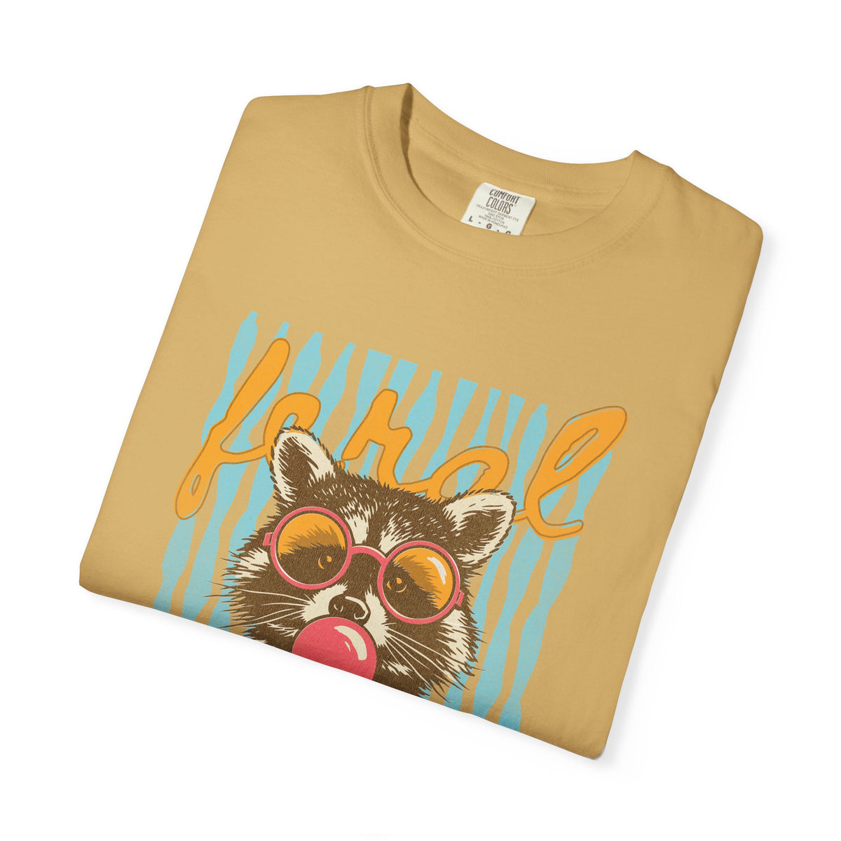Raccoon Bubblegum Tee — Vintage Sunglasses Graphic T-Shirt
