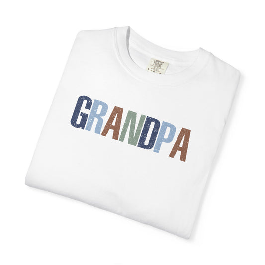 Grandpa Vintage Lettering T-Shirt — Comfortable Dad/Grandparent Gift for Father's Day