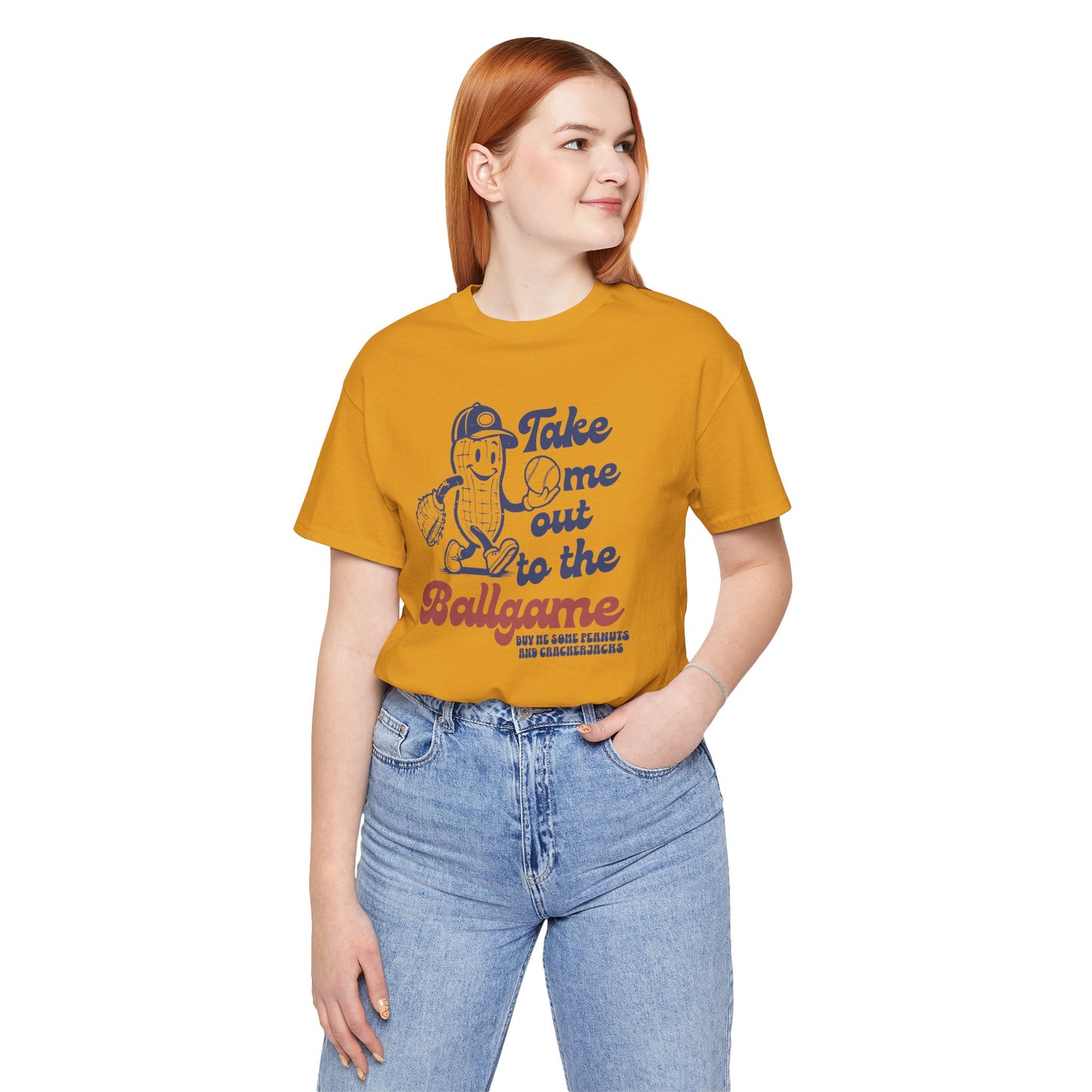 Baseball Tee — "Take Me Out to the Ballgame" Vintage Mascot T-Shirt