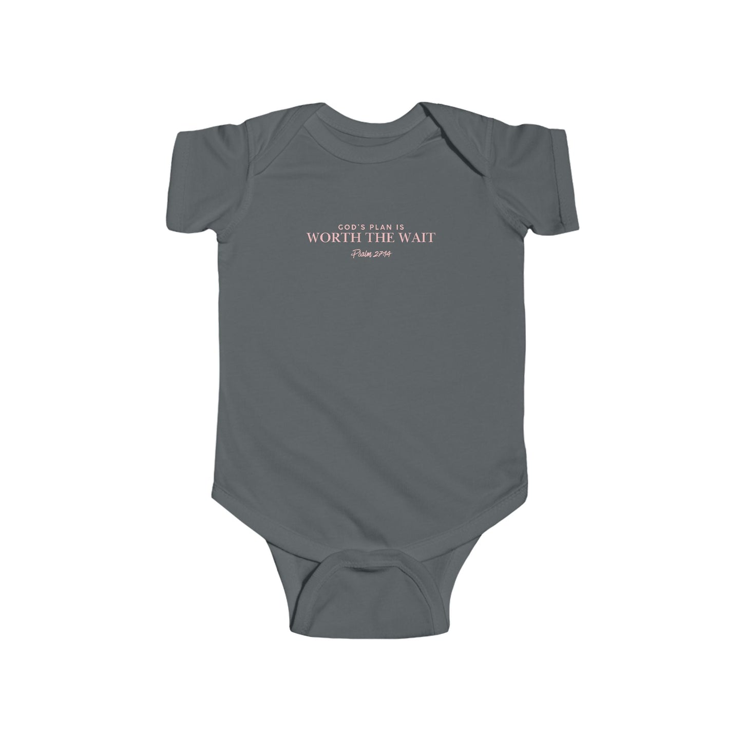 Infant Bodysuit - 'God's Plan' Minimal Baby Onesie