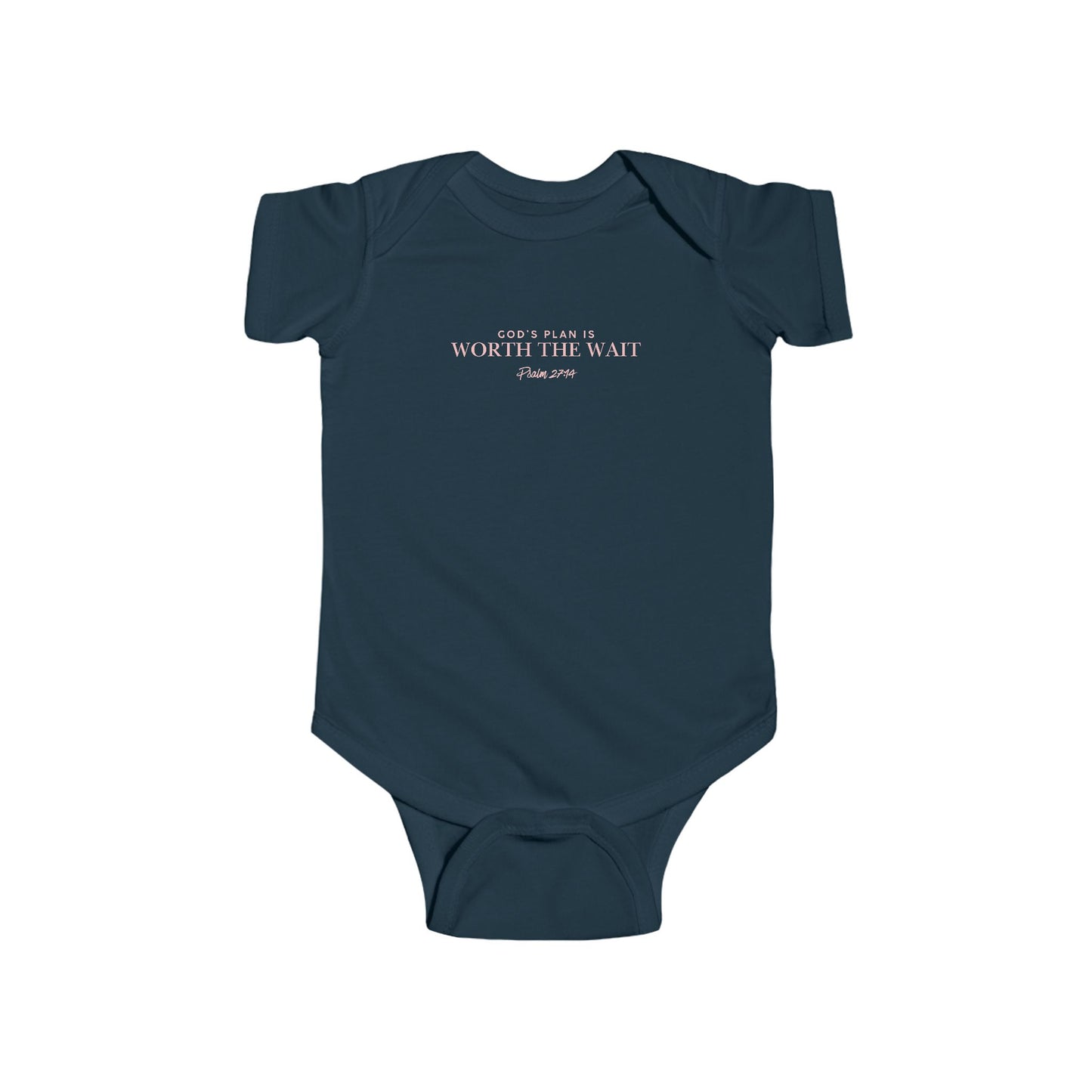 Infant Bodysuit - 'God's Plan' Minimal Baby Onesie