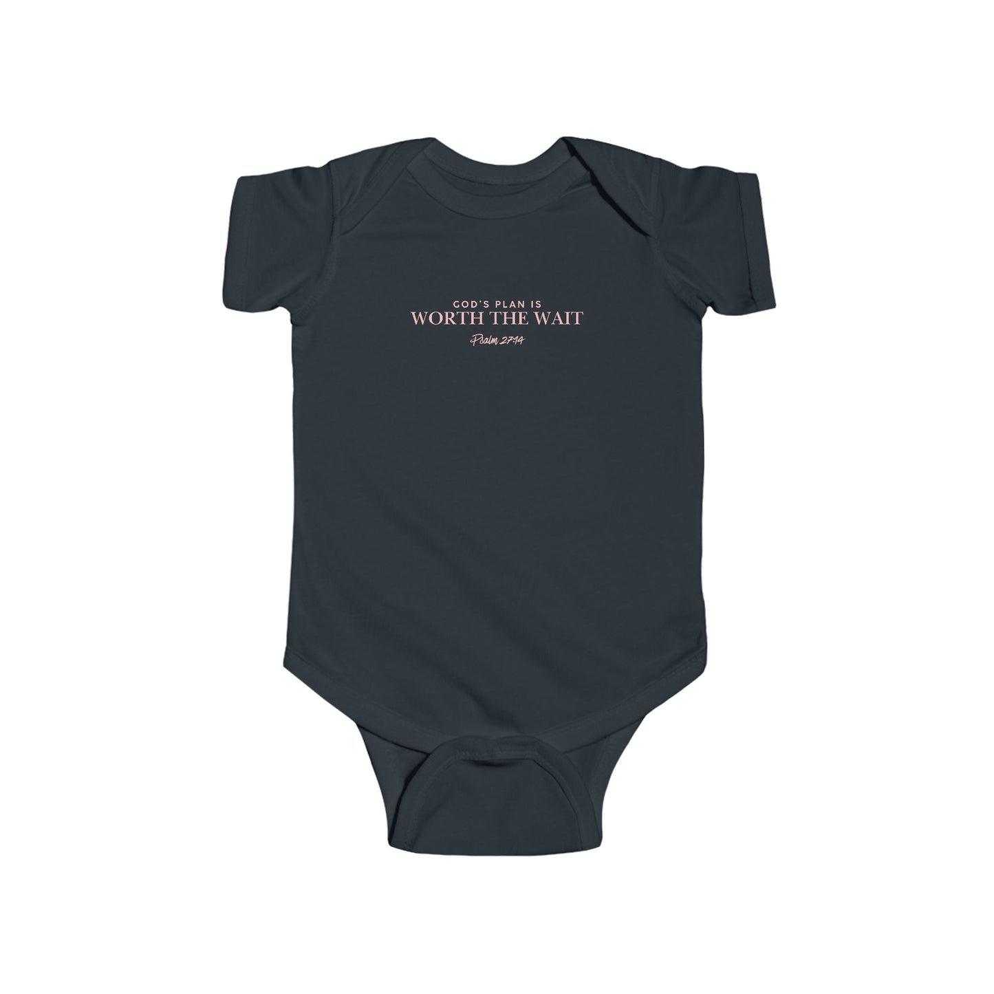 Infant Bodysuit - 'God's Plan' Minimal Baby Onesie