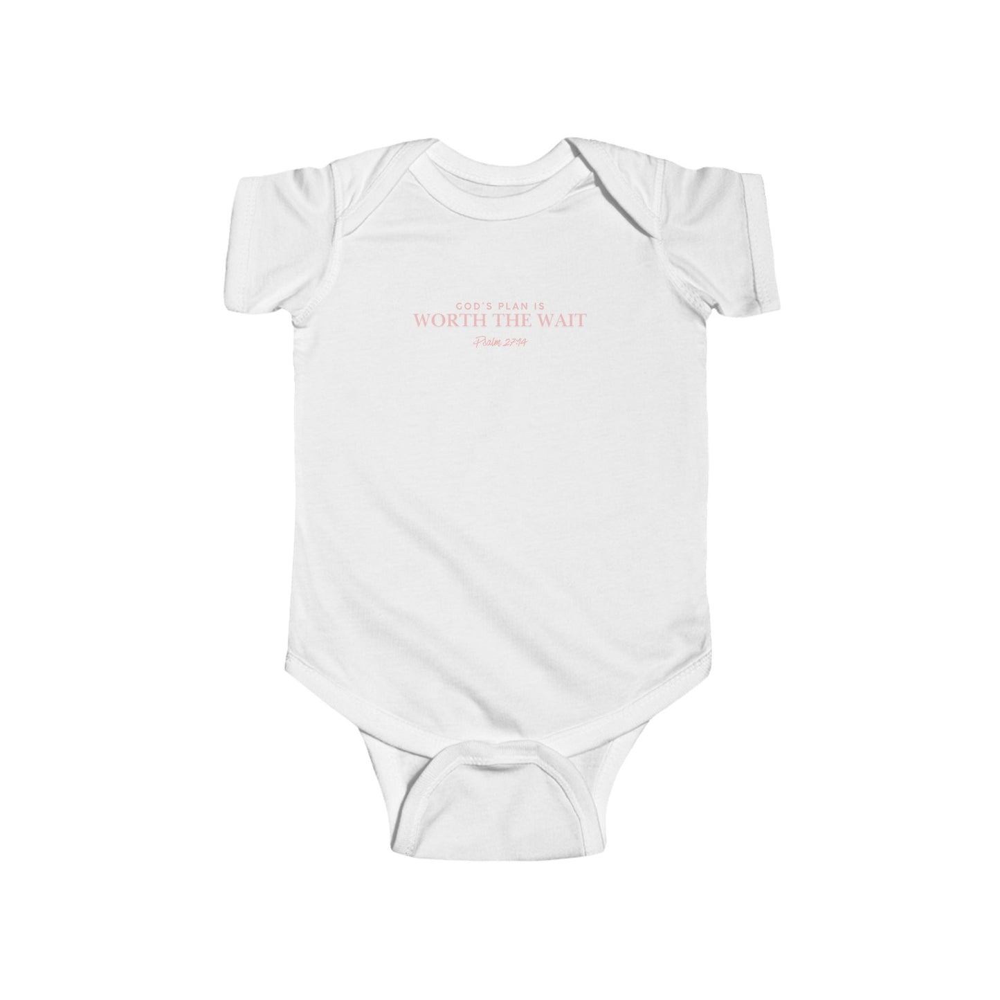 Infant Bodysuit - 'God's Plan' Minimal Baby Onesie