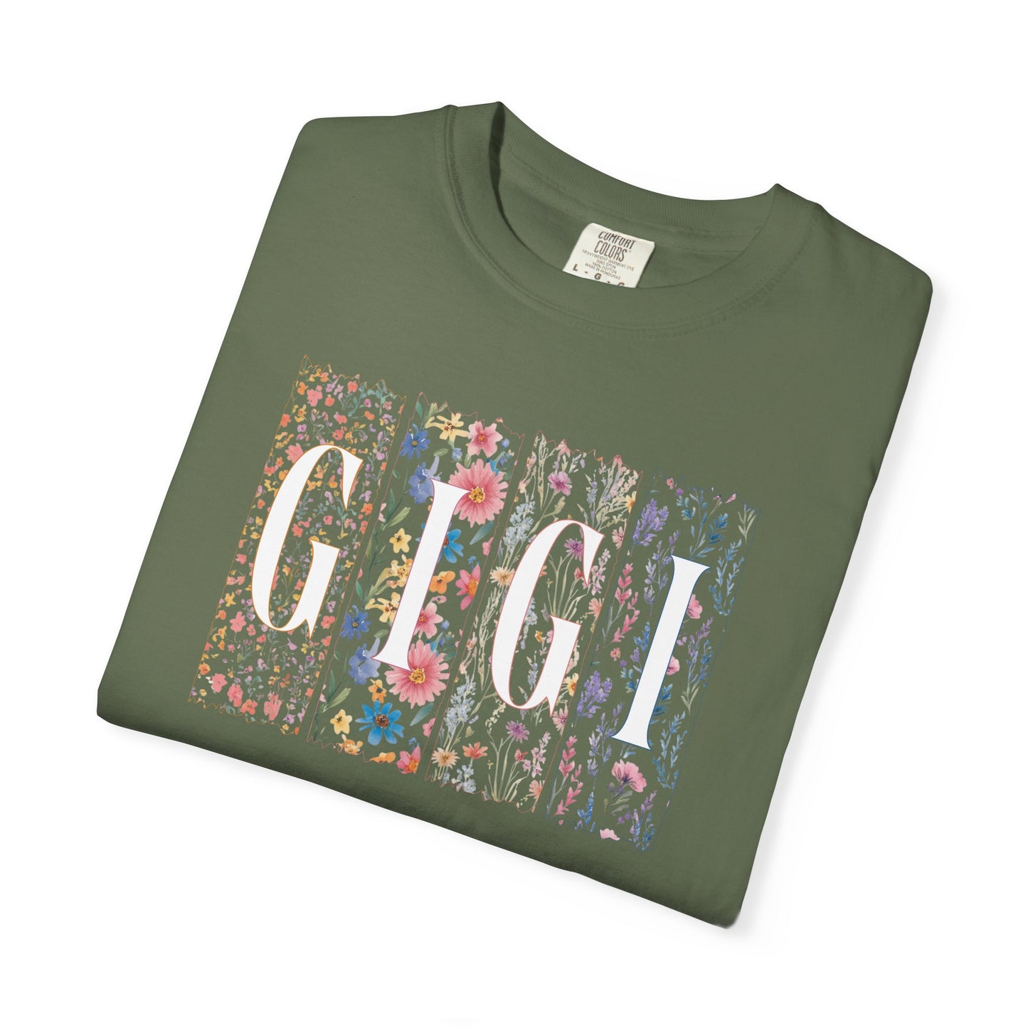 "GiGi" Floral Meadow Graphic T-Shirt — Watercolor Wildflower Print