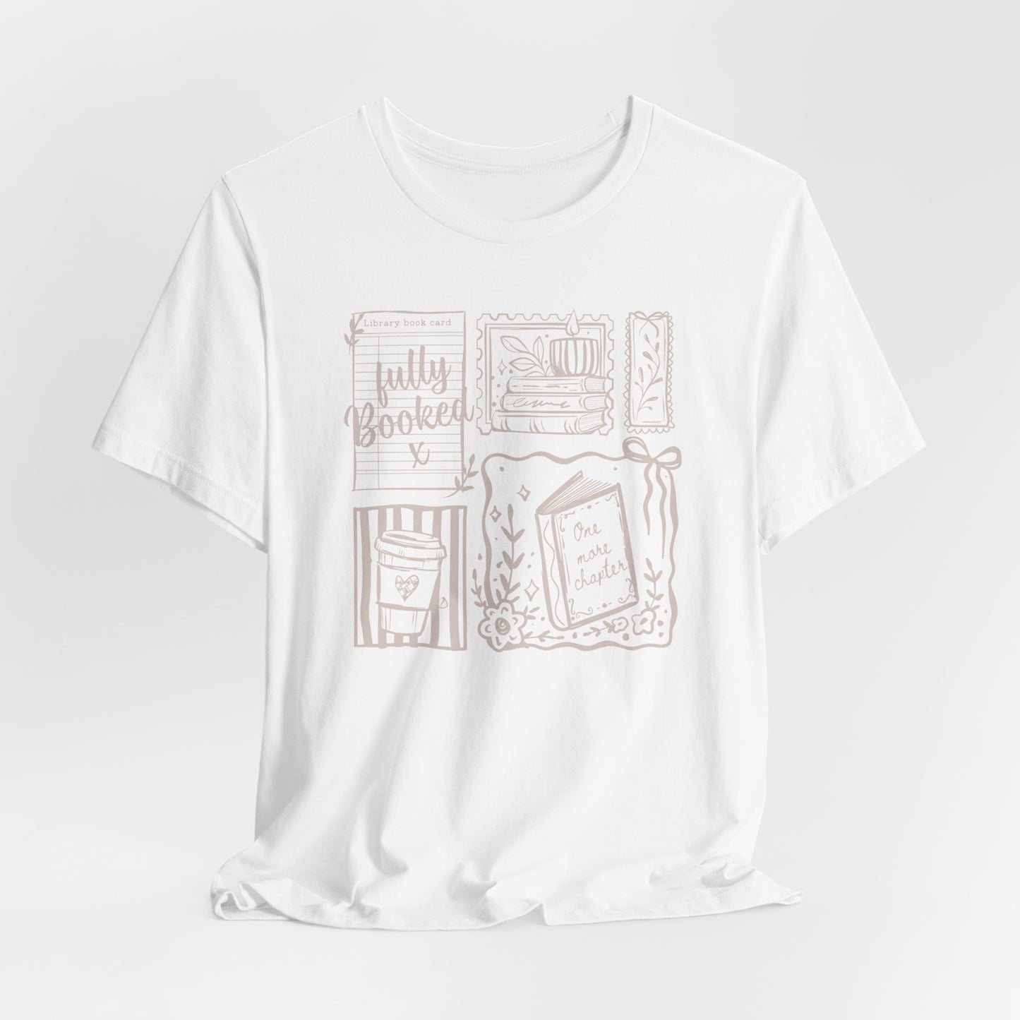T-Shirt — "Fully Booked" Cozy Reading Graphic Tee
