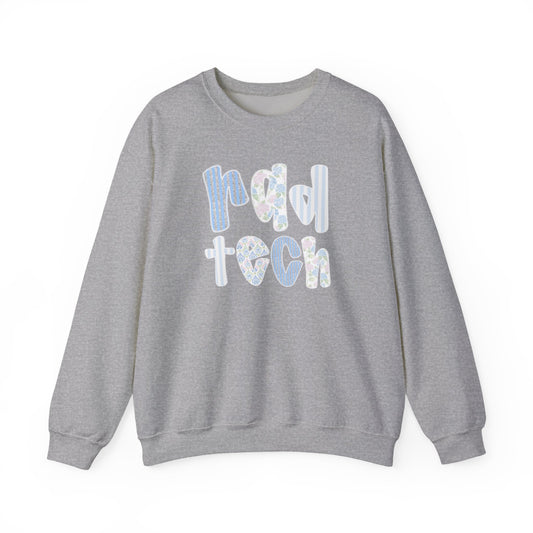Rad Tech Crewneck Sweatshirt — Pastel Floral