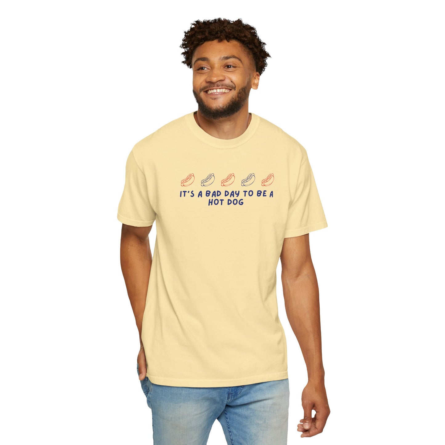 “It’s a Bad Day to Be a Hot Dog” Graphic T-Shirt