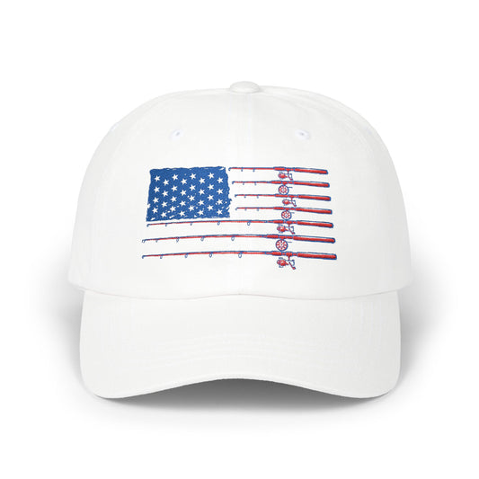 Dad Cap — Distressed American Flag Embroidered Baseball Hat