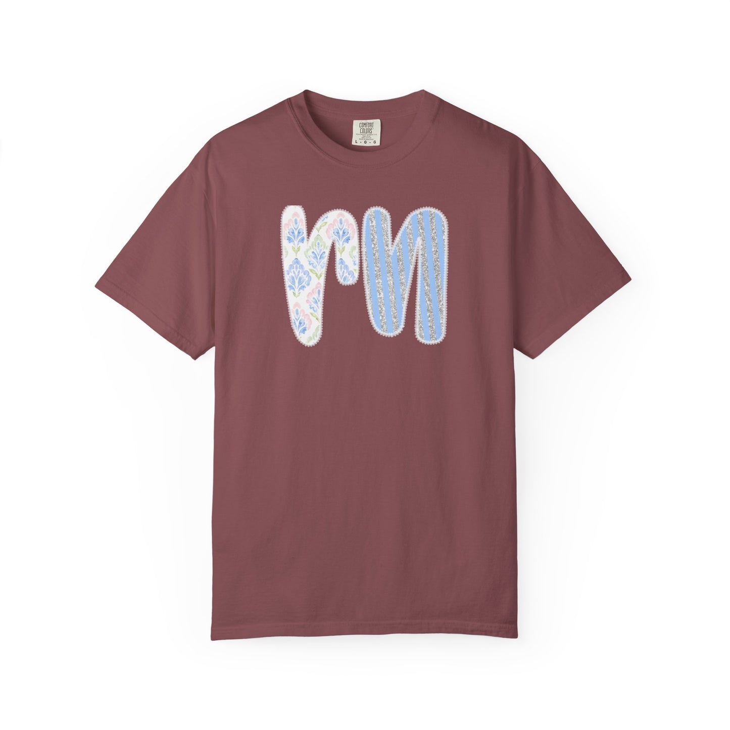 Retro 'RN' Floral Graphic T-Shirt — Garment-Dyed Casual Tee
