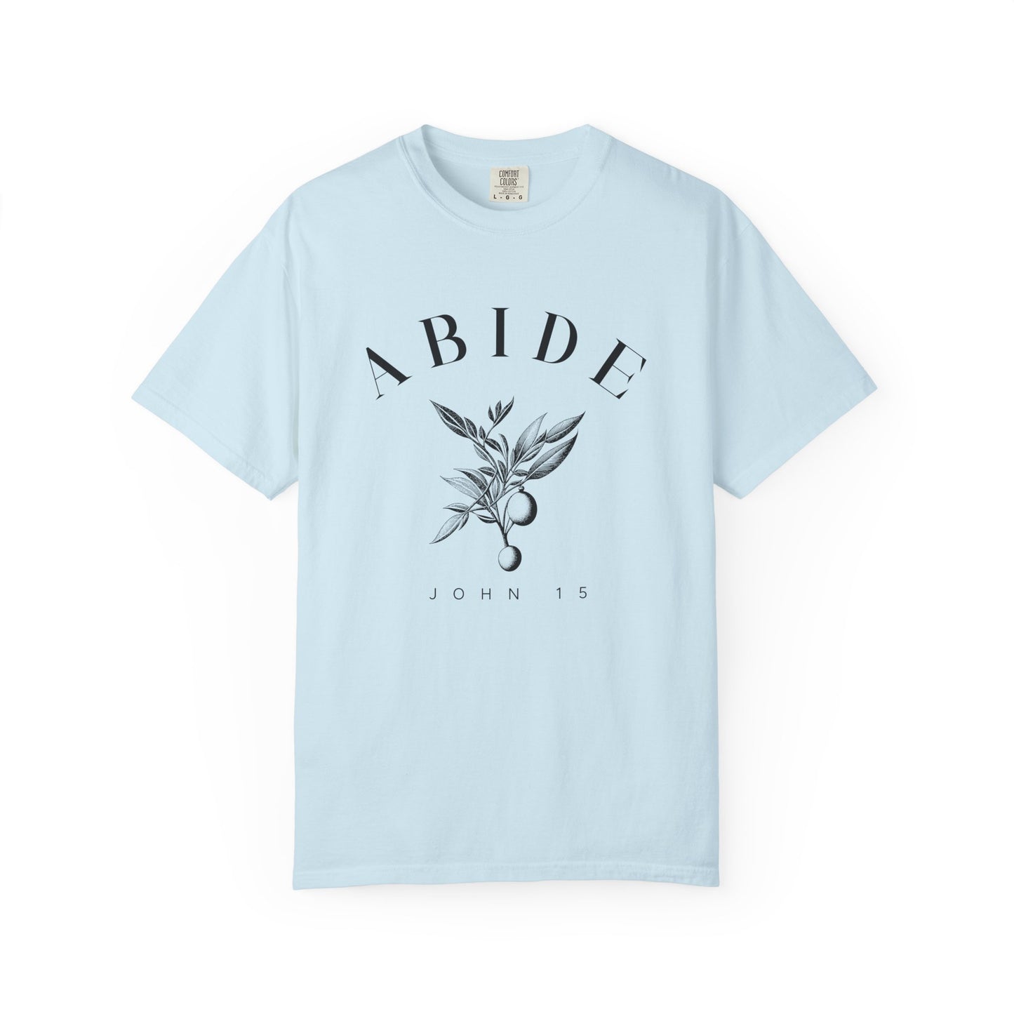 Abide Floral Tee — John 15 Inspirational T-Shirt