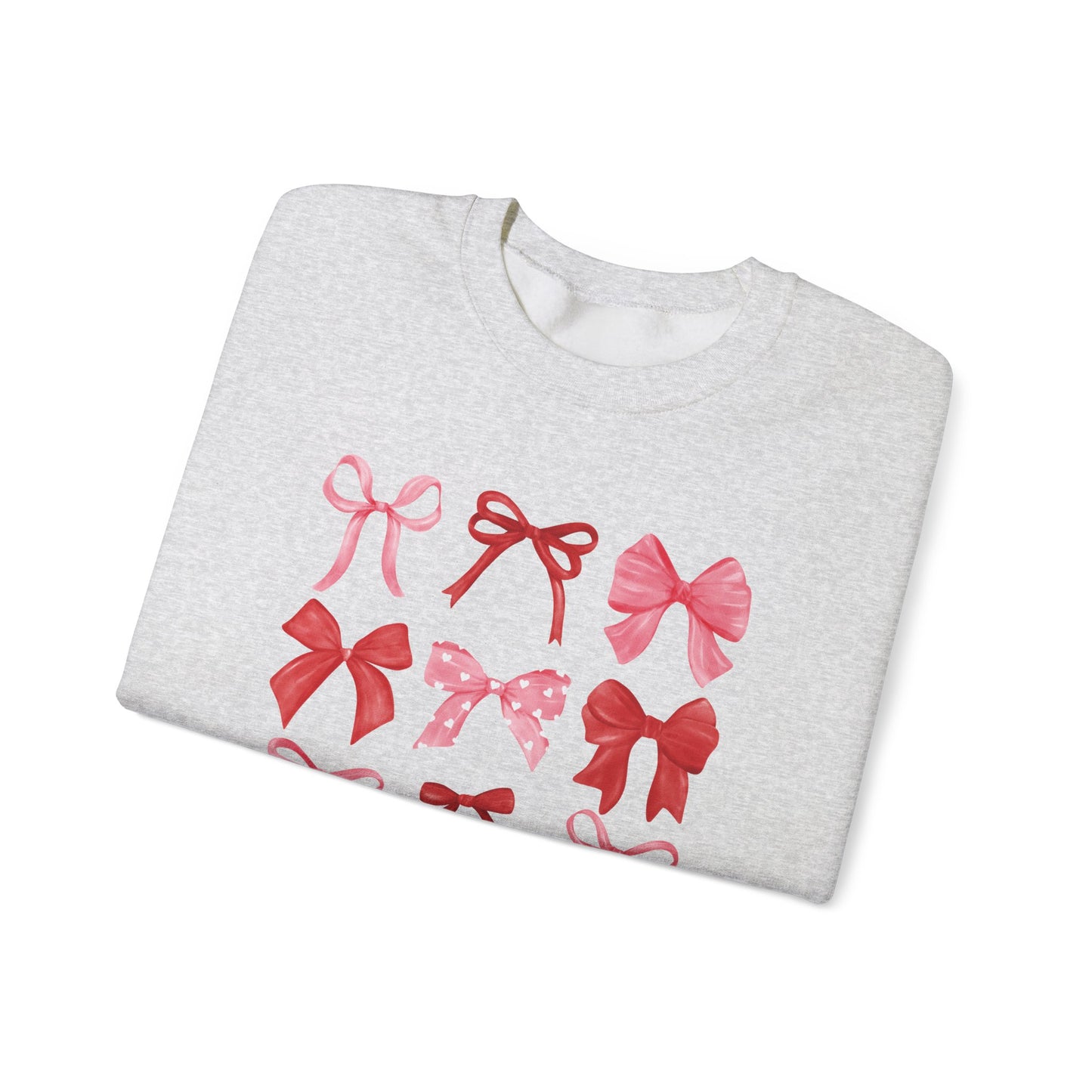 Bow Pattern Crewneck Sweatshirt