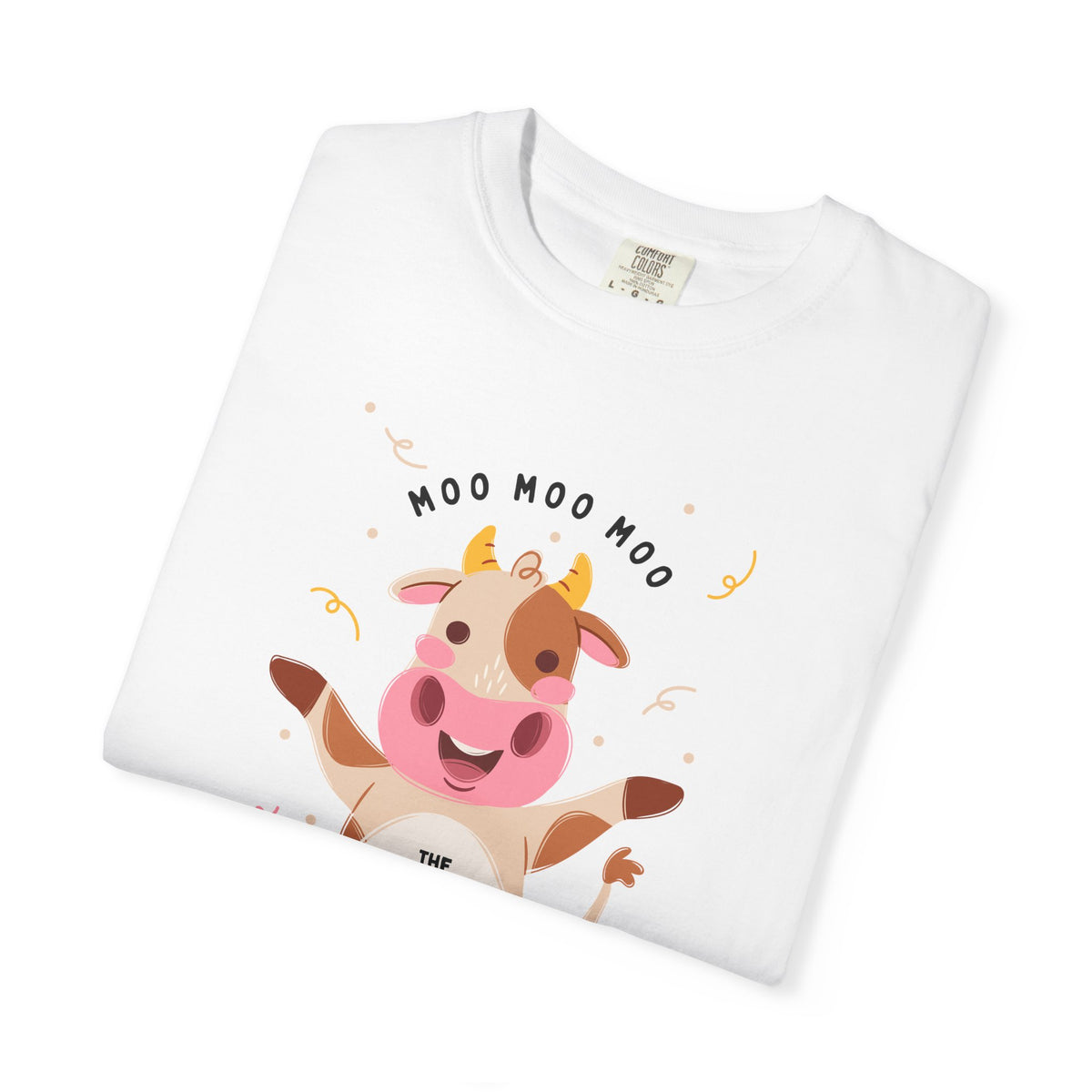 Mighty Moo Cow Graphic T-Shirt — Cute Farm Animal Tee